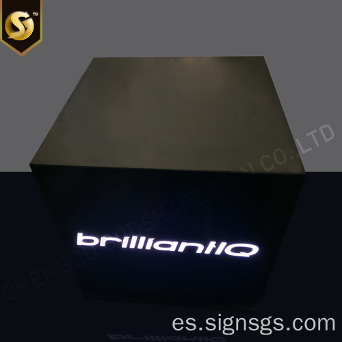 Caja de luz de metal personalizada súper fina publicitaria